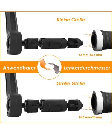 Arkham Bike Mirror - HD Real Glass Extra Large Left Handlebar (15-20mm) for E-Bikes - Premium Square Bicycle Back Mirror - Buy Online on SooperMarket.com