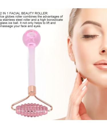 2 in 1 Ice Globes Roller - Stainless Steel Hot Cold Compress for Pore Shrinking & Facial Treatment | International Shipping - Buy Online on SooperMarket.com