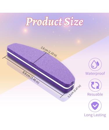 Nail Buffer Blocks 20 PCS - Professional Mini Nail Buffer for Gel & Natural Nails - Nail Polish Buffing Block for Home & Salon Use (Purple) - Buy Online on SooperMarket.com