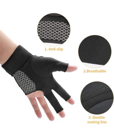 Pool Glove Left Hand for Billiards - Elastic Lycra Billiards Glove for Men and Women - 3 Finger Show Gloves for Billiard Shooters - Ideal for Carom, Pool, Snooker Cue Sport - 1PCS - Buy Online on SooperMarket.com