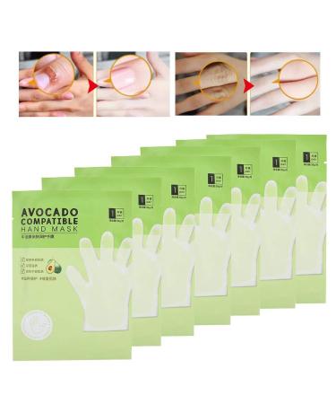 7PC Avocado Hand Moisturizing Gloves | Anti-Dry Hand Care & Skin Renewal Mask | Nourishing Skin-Friendly Treatment for Aging & Cracked Hands - Buy Online on SooperMarket.com
