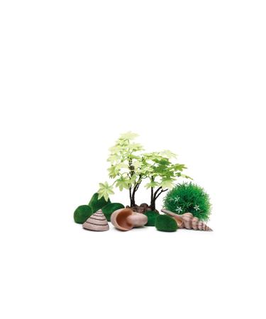 Biorb 55026 Decor Set 15l Sommer - Aquaria decoration with realistic artificial aquatic plants roots and stones for beautiful aquari design - for fresh water and sea water summer 15 liters