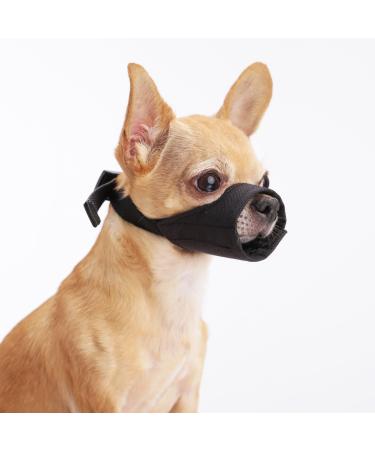 YOLHAMY muzzle Little dogs mask for dogs with short snout soft medium -sized medium -sized dog naulks poison bait protection prevents eating barking for chihuahua shih tzu bulldogge pitbull XS