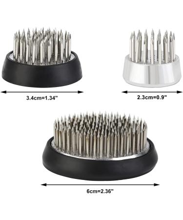 JUSTDOLIFE Stainless Floral Frog Vase - Round Metal Flower Arranger Pin Holder | 3 Pack Silver Flower Frogs for DIY Flower Craft - Buy Online on SooperMarket.com