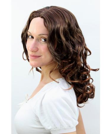 WIG ME UP F45-2T30 | Curly Long Brunette Mix Wig with Middle Parting - International Shipping Available - Buy Online on SooperMarket.com