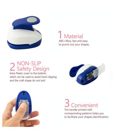 2PCS Circle Punch 1inch+ 5/8inch Hole Punch Shapes Paper Punch Circle Cutter for Paper crafts Scrapbook Punches Bottle Caps for Crafts Earring Card Craft Punch for Nail Strips Whole Puncher(16mm+25mm) 2PCS circle 16mm+25... - Buy Online on SooperMarket.com