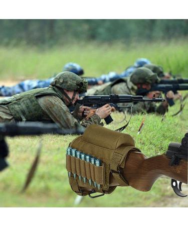 KWNRAOR Rifle Cheek Riser with 7 Buttstock Ammo Holder - Khaki - Buy Online on SooperMarket.com