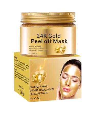 Peel Off Face Masks Gold Face Peel Anti Wrinkle Anti Aging Facial Mask Deep Skin Clean Purifying Acne Reduces Fine Lines & Wrinkles Skin Care Face Lifting Firming Mask