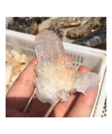 Beautiful Natural Clear Quartz Crystal Cluster Point Specimen Gift HOMEZHOU