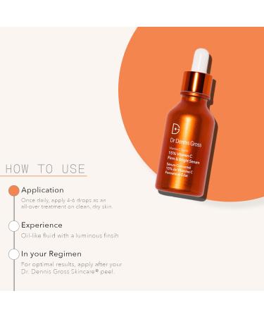Dr. Dennis Gross Vitamin C Lactic 15% Firm & Brighten Serum 1 oz - Anti-Aging Solution - Buy Online on SooperMarket.com
