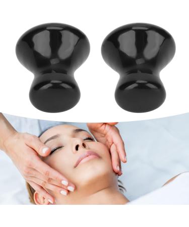 2pcs Black Gua Sha Facial Tools Mushroom Shape Face Lift Tool for Wrinkles Removal Practical Massager Roller Tool for Skin Firming Lightweight Lymphatic Drainage Massager for Home Salon - Buy Online on SooperMarket.com