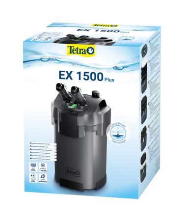 Tetra aquarium external filter ex 1500 plus - powerful filter for aquariums up to 600 l creates crystal clear fish -friendly water indoor area