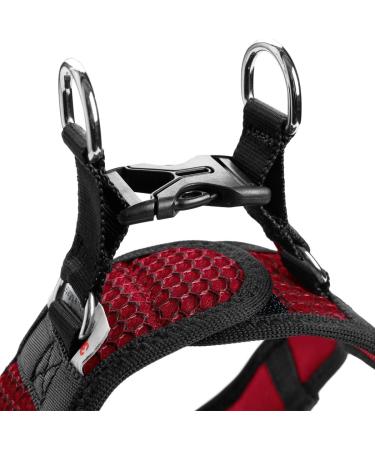 HUNTER HILO COMFORT Harness for Small Dogs - Mesh & Reflective Elements Red - Size ML | International Shipping - Buy Online on SooperMarket.com