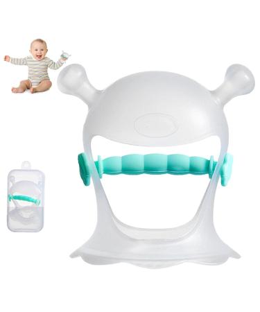 Hand Bite Ring | Soft Silicone Infant Teething Toy | Baby Tooth Ring & Pacifier - Green - Buy Online on SooperMarket.com