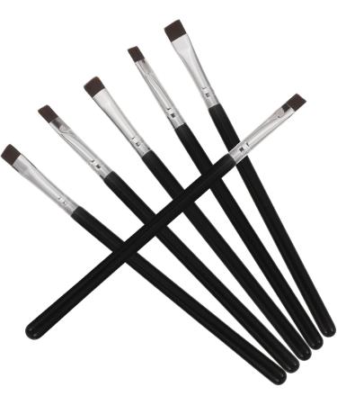 Baluue 24 Pcs Flat Eyebrow Brush Fine Eyeliner Brush Eye Brush Makeup Eye Lash Brush Black Wooden Handle - Buy Online on SooperMarket.com
