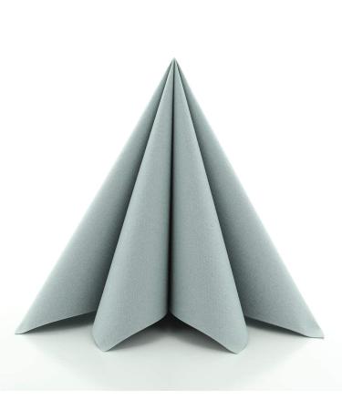 Prime Guest Napkins GREY | Premium Edition for weddings and celebrations | fabric-like | 50 pieces | 40 x 40 cm | fold