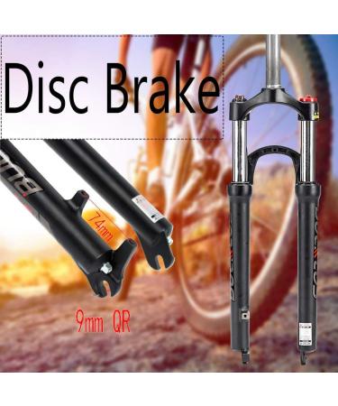 BUCKLOS MTB Suspension Fork | 26/27.5/29 Inches | 28.6mm Straight Tube | Spring Front Fork | QR 9mm | Travel 100mm | Manual Locking | XC Mountain Bike Forks - Buy Online on SooperMarket.com