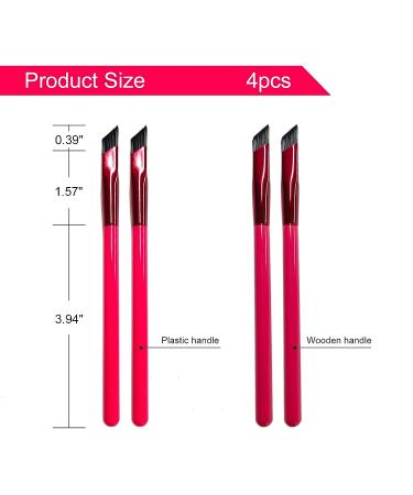4 Pcs 4D Hair Stroke Brow Stamp Brush - Multi-Function Square Eyebrow Makeup Brush - Buy Online on SooperMarket.com