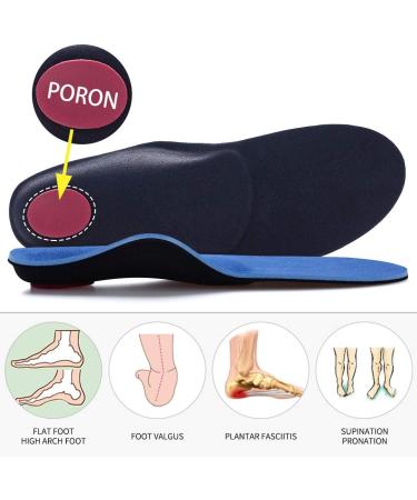 Valsole Orthopedic Insoles for Men & Women - Soft Shoe Inserts for Flat Feet & Plantar Fasciitis - Comfort support | EU Size 40-41 (26cm) V107B - Buy Online on SooperMarket.com