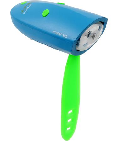 Mini Nano Kids Bike & Scooter Horn - 15 Sound Effects, 3 Light Settings - Blue/Green - Buy Online on SooperMarket.com
