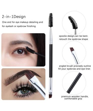 5PCS Eyelash Brush Separator & Comb Set - Prevent Clumping Easy-to-Use Mascara Fan Tools for Perfect Eye Brow Application - Black - Buy Online on SooperMarket.com