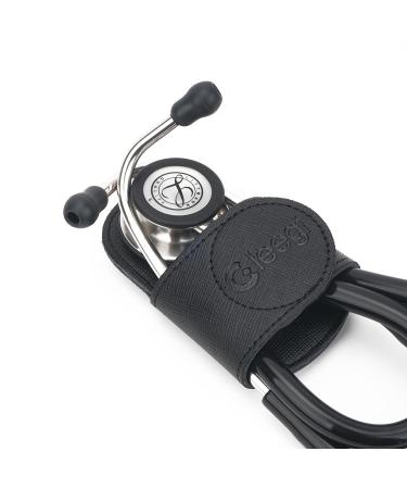 Premium Genuine Leather Stethoscope Holder Clip - Universal Fit for ADC MDF Littmann & More - Perfect for Physicians Nurses EMTs & Medical Students - Buy Online on SooperMarket.com