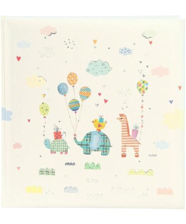 Goldbuch 15 469 Baby Album - Animal Parade Photo Book 30x31 cm 58 Blank Pages Illustrated Cover with Silver Embossing Unisex Design - Buy Online on SooperMarket.com