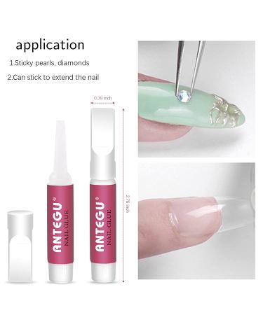 Professional Grade 20pcs Nail Glue for Acrylic Nails - Long Lasting Adhesive for Press on Nails - Super Bond for Professional Nail Tips - Buy Online on SooperMarket.com