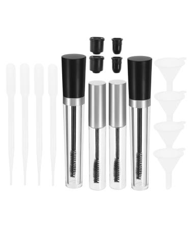 PLAFOPE 2pcs Empty Eyeliner Vials Empty Mascara Tube Clear Mascara Tubes Eyelash Growth Oil Tube