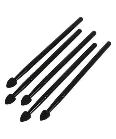 FOYTOKI 5pcs Portable Eyeshadow Black Creative Lip Applying for Glitter Liquid Multifunctional 13x1cm Black