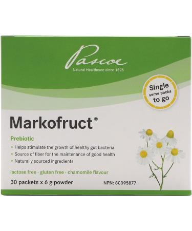 Pascoe - Markofruct Prebiotic Powder to stimulate the growth of healthy bacteria in the gut and the growth of intestinal bifidobacterial Made with Chamomile and inulin (Oligofructose) Dissolves in hot water to drink like a tea 30 x 6G Packets 6 g (Pack of - Buy Online on SooperMarket.com
