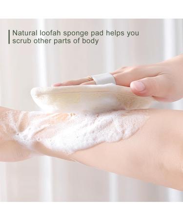 50 Inch Extra Long Loofah Back Scrubber | Exfoliating Natural Loofah Pads for Deep Clean & Rejuvenation | Ideal for Men & Women | Adhesive Hook Included - Buy Online on SooperMarket.com