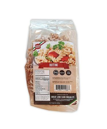Great Low Carb Bread Co. Rotini Pasta 8 oz. Low Carb Pasta, Organic, Kosher, No GMO, Make Mac n Cheese, Cold Pasta Salads