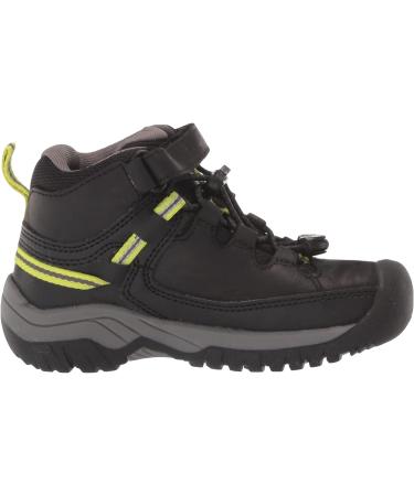 KEEN Targhee Mid Waterproof Hiking Boots | Little Kid Sizes 4-8 | Black/Steel Grey - Buy Online on SooperMarket.com