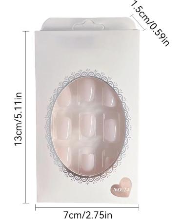 Neamou False Nails | Wearable Nail - 24 Pieces No Glue Press On Nails Fake Nails Short Removable False Nails Kit for Women - Buy Online on SooperMarket.com