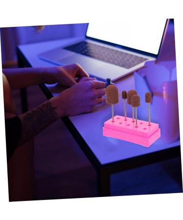 Anneome 1 Set Nail Sand Ring Cap Nail Cuticle Drill Bit Nail File Bits Portable Drill Kit U as Acrilicas Nail Salon Accessory Nail Drill Bits Pro Tools Foot Head Box 8x6cm Rosy - Buy Online on SooperMarket.com