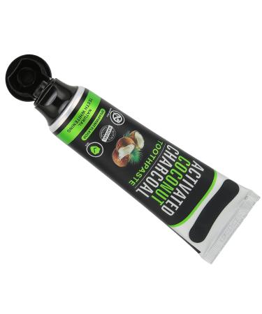 100% Natural Whitening Toothpaste - Coconut Oil & Activated Charcoal for Stain Removal & Mint Freshness | International Shipping Available - Buy Online on SooperMarket.com