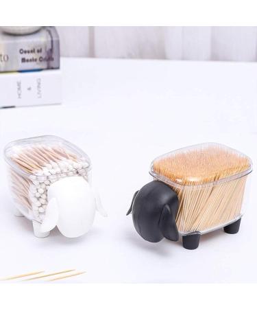 BANGSUN Cotton Swab Box Set of 2 Small Sheep Holders for Buds & Toothpicks | Stylish & Practical Organizer - Buy Online on SooperMarket.com