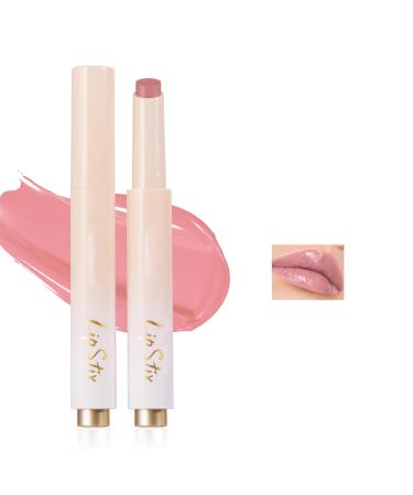 Juice Jelly Tinted Lip Balm Natural Nude Lipstick Velvet Moisture Smooth Solid Lip Stain for Women 24 Hour Lipstick Longlasting Tinted Lip Gloss Makeup Sets Non-Stick Vivid Color 02