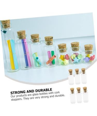 Zerodeko 200 Pcs Cork Bottle Glass Bottles with Cork Stoppers Transparent Glass Bottles Diy Wishing Bottle Jar Necklace Mini Wish Bottle Pendant Glass Bottle Small Drifting Bottle - Buy Online on SooperMarket.com