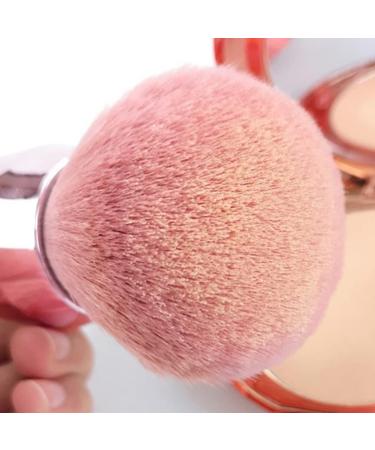 Makeup Powder Brushes Set Face Professional Mushroom Head Large Mineral Rose Gold 2PCS - Buy Online on SooperMarket.com