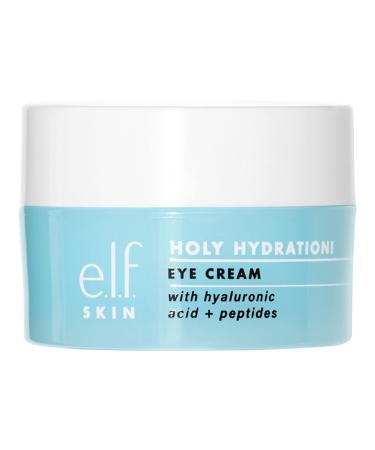 e.l.f. Holy Hydration! Eye Cream | Infused with Hyaluronic Acid & Peptides | Minimizes Dark Circles | 0.53 Oz (15g)