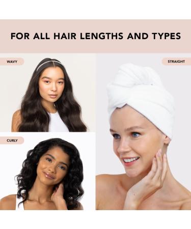Kitsch Quick Drying Microfiber Hair Towel - Pink & White | 1 EA - Buy Online on SooperMarket.com