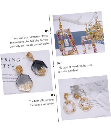 Operitacx 1pc Earring Pendant Jewelry Mold Silicone Molds Handmade Earrings Handcraft Silicone Mold Cake Mold As Shown 13.7X11.6X0.6CM - Buy Online on SooperMarket.com