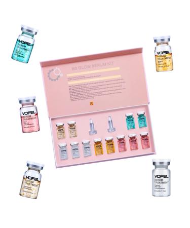 BB Glow Starter Kit BB Glow Serum for Microneedling Serum Ampoule Skin Treatment Kit 0.27oz 12 Vials Facial Serum Kit