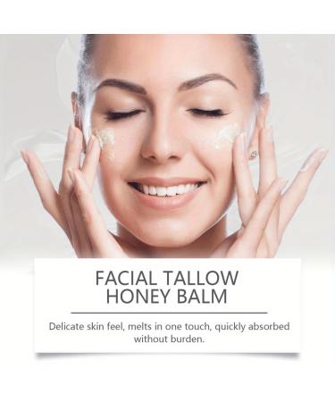 Whipped Beef Tallow & Honey Balm - Grass Fed Face Cream & All Purpose Moisturizer (2pcs) | Natural Hydration & Nourishment - Buy Online on SooperMarket.com