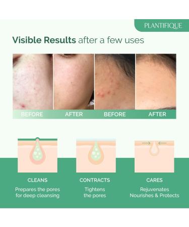 Plantifique Organic Clay Mask with Avocado & Green Tea - Vegan Skincare for Radiant Skin - Buy Online on SooperMarket.com