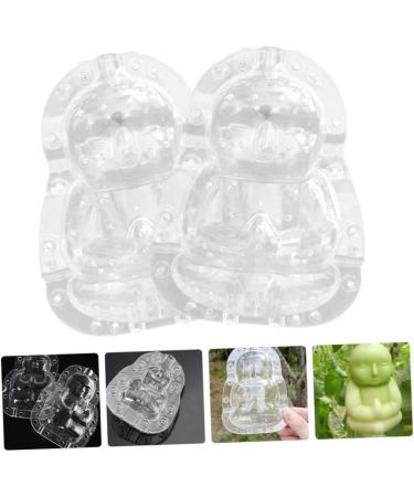 KALLORY 4 pcs Tiny Melon Duddha Stereotypes Pear Watermelon Plastic Shaping Adorable Peach Shape Transparentx2pcs 10x7cmx2pcs - Buy Online on SooperMarket.com