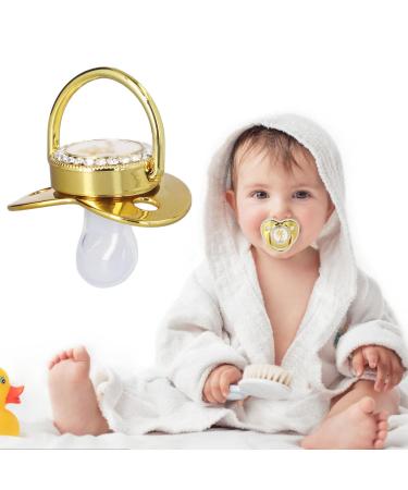 Stylish Toddler Pacifier - Portable Silicone with Elegant Rhinestone (E) | Safe & Fashionable - Buy Online on SooperMarket.com