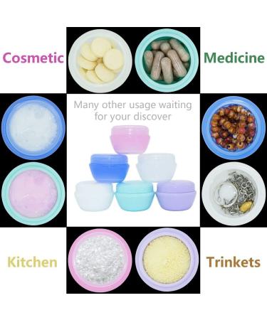VEAIDE 20ml TSA Approved Travel Containers for Toiletries - Leakproof Refillable Makeup Jars with Clear Zipper Bag, 6 Pieces - Buy Online on SooperMarket.com